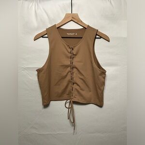 Tan Abercrombie tank